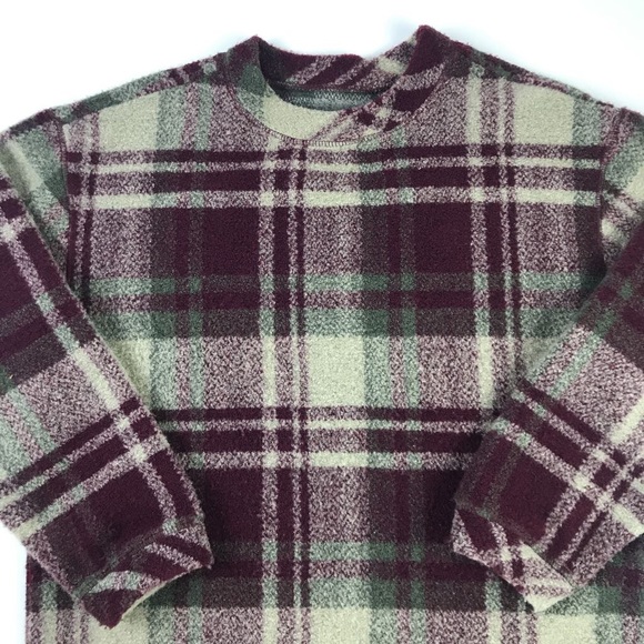 Woolrich Womens Pullover Sweater Purple Plaid M - Picture 2 of 6